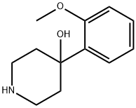 4-(2-メトキシフェニル)ピペリジン-4-オール 化学構造式