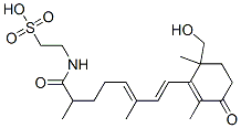 Ethanesulfonic acid, 2-((8-(6-(hydroxymethyl)-2,6-dimethyl-3-oxo-1-cyc lohexen-1-yl)-2,6-dimethyl-1-oxo-5,7-octadienyl)amino)-,81957-68-8,结构式