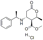 methyl [2S-[2alpha,3alpha,4beta(S*)]]-tetrahydro-2-methyl-6-oxo-4-[(1-phenylethyl)amino]-2H-pyran-3-carboxylate hydrochloride Structure