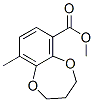 2H-1,5-Benzodioxepin-6-carboxylicacid,3,4-dihydro-9-methyl-,methylester(9CI) 化学構造式