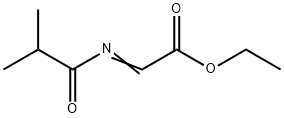 Acetic  acid,  [(2-methyl-1-oxopropyl)imino]-,  ethyl  ester  (9CI) Struktur