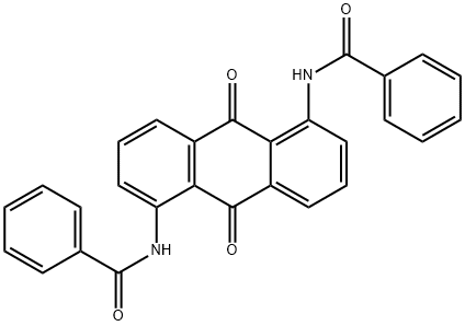 1,5-ビス(ベンゾイルアミノ)-9,10-アントラキノン 化学構造式