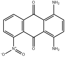 1,4-ジアミノ-5-ニトロ-9,10-アントラセンジオン 化学構造式