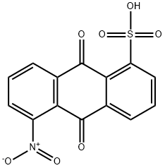 1-硝基蒽醌-5-磺酸钠盐, 82-50-8, 结构式