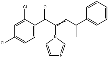 2-Penten-1-one,  1-(2,4-dichlorophenyl)-2-(1H-imidazol-1-yl)-4-phenyl- Structure