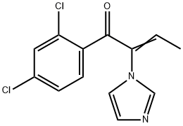 2-Buten-1-one,  1-(2,4-dichlorophenyl)-2-(1H-imidazol-1-yl)- Structure