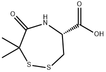 (R)-4,5,6,7-Tetrahydro-7,7-dimethyl-6-oxo-3H-1,2,5-dithiazepine-4-carboxylic acid Structure