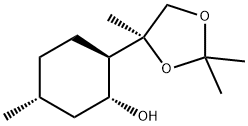 Cyclohexanol, 5-methyl-2-[(4S)-2,2,4-trimethyl-1,3-dioxolan-4-yl]-, (1R,2R,5R)- (9CI),820208-67-1,结构式