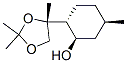 Cyclohexanol, 5-methyl-2-[(4R)-2,2,4-trimethyl-1,3-dioxolan-4-yl]-, (1R,2R,5R)- (9CI) Structure