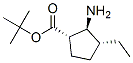 Cyclopentanecarboxylic acid, 2-amino-3-ethyl-, 1,1-dimethylethyl ester, (1S,2S,3R)- (9CI) 化学構造式