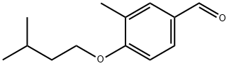 Benzaldehyde, 3-methyl-4-(3-methylbutoxy)- (9CI) Struktur