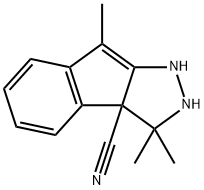 Indeno[2,1-c]pyrazole-3a(1H)-carbonitrile, 2,3-dihydro-3,3,8-trimethyl- (9CI)|