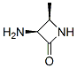 2-Azetidinone,3-amino-4-methyl-,(3S,4R)-(9CI) Structure