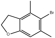 Benzofuran, 5-bromo-2,3-dihydro-4,6-dimethyl- (9CI) 化学構造式