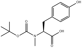 BOC-N-甲基-L-酪氨酸,82038-34-4,结构式