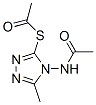 S-[4-(acetylamino)-5-methyl-4H-1,2,4-triazol-3-yl] ethanethioate,82049-48-7,结构式