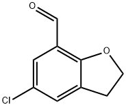 5-CHLORO-2,3-DIHYDROBENZOFURAN-7-CARBALDEHYDE Structure