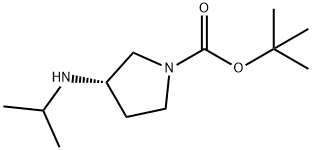 (R)-tert-butyl 3-(isopropylamino)pyrrolidine-1-carboxylate 化学構造式