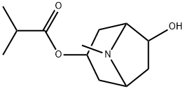 Propanoic acid, 2-methyl-, 6-hydroxy-8-methyl-8-azabicyclo[3.2.1]oct-3-yl ester (9CI) Structure