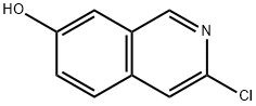 3-クロロ-7-ヒドロキシイソキノリン 化学構造式