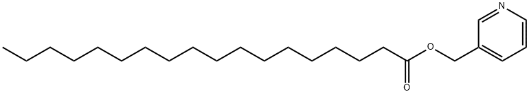ステアリン酸3-ピリジルメチル 化学構造式