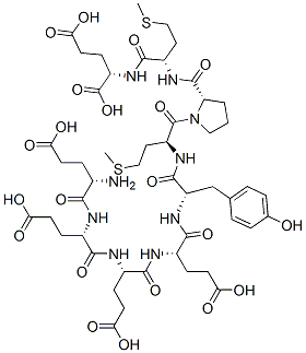 glutamyl-glutamyl-glutamyl-glutamyl-tyrosyl-methionyl-prolyl-methionyl-glutamic acid 结构式
