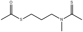 Ethanethioic  acid,  S-[3-[methyl(1-thioxoethyl)amino]propyl]  ester,82125-90-4,结构式