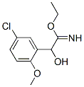 Benzeneethanimidic  acid,  5-chloro--alpha--hydroxy-2-methoxy-,  ethyl  ester  (9CI) Structure
