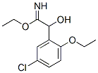 Benzeneethanimidic  acid,  5-chloro-2-ethoxy--alpha--hydroxy-,  ethyl  ester  (9CI) 结构式