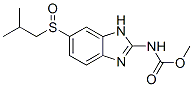 methyl N-[5-(2-methylpropylsulfinyl)-3H-benzoimidazol-2-yl]carbamate 结构式