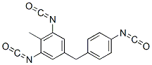 5-(p-isocyanatobenzyl)-2-methyl-m-phenylene diisocyanate Structure