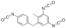 5-(p-isocyanatobenzyl)-6-methyl-m-phenylene diisocyanate 结构式