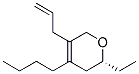 2H-Pyran,4-butyl-2-ethyl-3,6-dihydro-5-(2-propenyl)-,(2R)-(9CI) 化学構造式