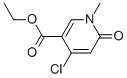 Ethyl 4-chloro-1-methyl-6-oxo-dihydropyridine-3-carboxylate Structure