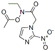 N (2-hydroxyethyl)-2-nitroimidazole-1-acetamide acetate Struktur