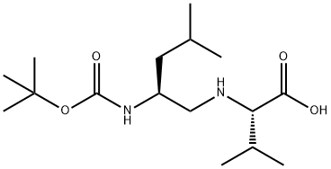 BOC-LEU-(R)-VAL-OH Struktur