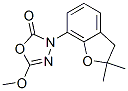 1,3,4-Oxadiazol-2(3H)-one, 3-(2,3-dihydro-2,2-dimethyl-7-benzofuranyl) -5-methoxy-,82277-78-9,结构式