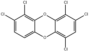 1,2,4,8,9-PENTACHLORODIBENZODIOXIN Struktur