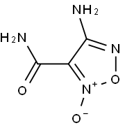 1,2,5-Oxadiazole-3-carboxamide,4-amino-,2-oxide(9CI) Struktur