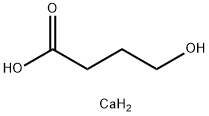 ビス(4-ヒドロキシブタン酸)カルシウム 化学構造式