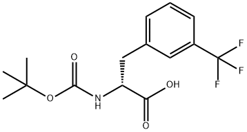 BOC-D-3-Trifluoromethylphe Structure