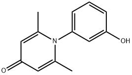 4(1H)-Pyridinone,1-(3-hydroxyphenyl)-2,6-dimethyl-(9CI), 823176-21-2, 结构式