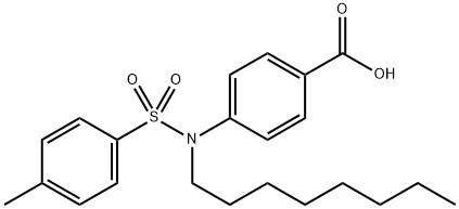 4-(4-Methyl-N-octylphenylsulfonaMido)benzoic acid 结构式