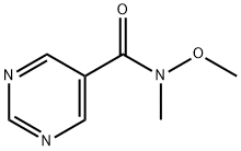 N-甲氧基-N-甲基嘧啶-5-甲酰胺,823189-68-0,结构式