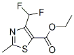 5-Thiazolecarboxylicacid,4-(difluoromethyl)-2-methyl-,ethylester(9CI),823234-82-8,结构式