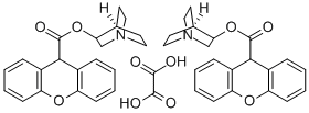 3-QUINUCLIDINYL XANTHENE-9-CARBOXYLATE H