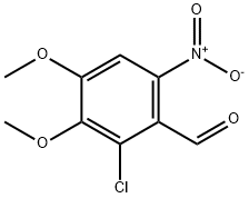 2-氯-3,4-二甲氧基-6-硝基苯甲醛,82330-54-9,结构式