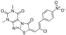 82331-22-4 Thiazolo[2,3-f]purine-2,4,6(1H,3H,7H)-trione,  7-[2-chloro-3-(4-nitrophenyl)-2-propenylidene]-1,3-dimethyl-  (9CI)