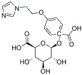 beta-D-Glucopyranuronic acid, 1-(4-(2-(1H-imidazol-1-yl)ethoxy)benzoat e) Structure