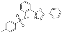 4-METHYL-N-[2-(5-PHENYL-1,3,4-OXADIAZOL-2-YL)PHENYL]BENZENESULFONAMIDE Structure